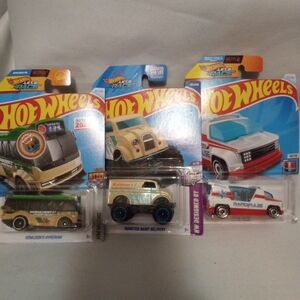 Set Of 3 Hot Wheels From HW Metro, Designed By, And First Response